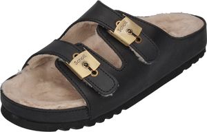 SCHOLL Damenschuhe Pantoletten KIM FUR - black, Größe:36 EU