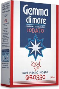 Grobes jodiertes Meersalz 1kg - Gemma Di Mare