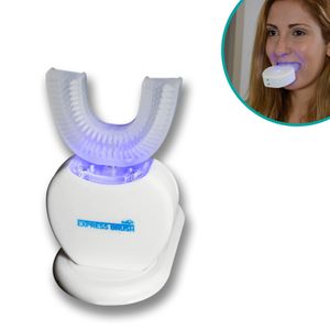 Starlyf® Express Brush – tragbare Sonic U Zahnbürste, automatische Schallzahnbürste, Reinigen in nur 45 Sekunden, Akku, USB