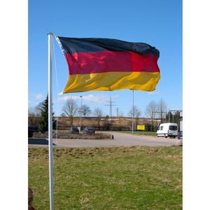 4-teiliger Fahnenmast inkl. Deutschlandflagge WM EM H6,20m