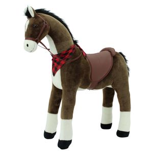 Sweety Toys 7523 Plüsch Stehpferd "Sicherheit " PRINCESS XXL GIGANT Höhe 110 cm Riesenpferd robustes, stabiles Reitpferd Stahlunterbau KEINE STYROPORFORM- sehr robust , kein Wackeln,