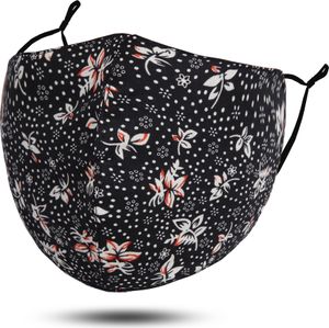Mund-Nasen-Schutz Alltagsmaske waschbar Gesichtsmaske Mundschutz Maske  Gesicht Blätter M2