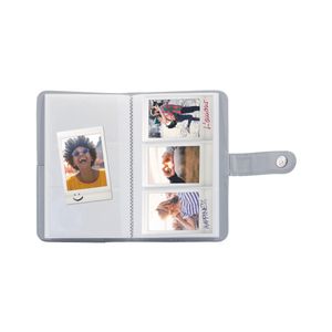Fujifilm Instax Mini 9 Striped Album smokey white 108 Bilder