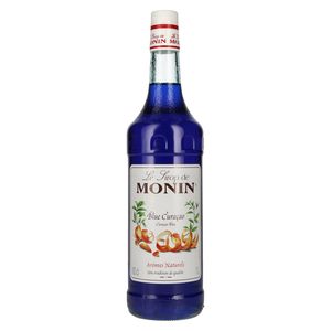 Monin Sirup Blue Curacao 1 Liter - Cocktails Milchshakes Kaffeesirup (1er Pack)