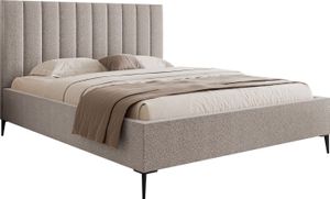 DomoHome posteľ s pružinovým boxom Spálňová posteľ Ideálna pre vašu spálňu Luxusná čalúnená posteľ, rozmery: 160x200x40cm, model: MonaSLIM III, farba: sivá
