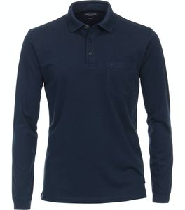Casa Moda - Herren Polo-Shirt Langarm (433995300), Größe:XXL, Farbe:aqua bis petrol (175)