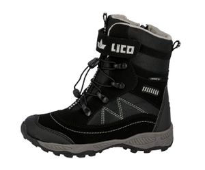 LICO Sundsvall VS Mädchen Nylon Winter Boots schwarz, Comfortex Ausstattung, molliges Warmfutter