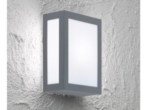 LED Wandleuchte / Außenleuchte Edelstahl anthrazit H. 24cm, Fassadenbeleuchtung