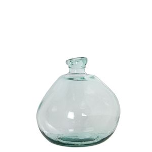 Vase aus recyceltem Glas Alexandra House Living Durchsichtig Kristall 27 x 27 x 29 cm