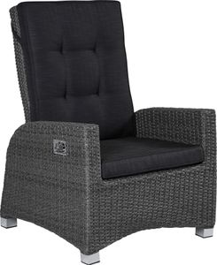 Living Verstellsessel Kansas Gartensessel Liegesessel Loungesessel grau-mix