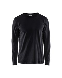 Blakläder Langarm T-Shirt einfarbig 3500, Farbe:schwarz, Größe:XL