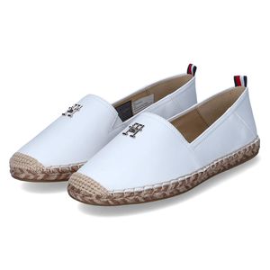 Tommy Hilfiger damskie espadryle / buty wsuwane biała gładka skóraRozmiar:41