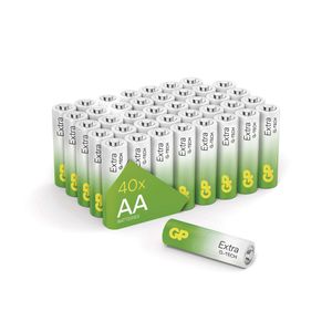 GP Alkalická baterie Extra AA (LR6), 40 ks, B1020D