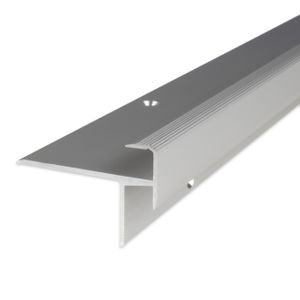 PROVISTON | Treppenkanten- & Winkelprofil | Aluminium | 10 x 8.5 x 1000 mm | Silber | Winkelprofil