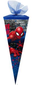 Nestler Schultüte 35 cm rund Tüll/Textilborte Marvel Spider-Man