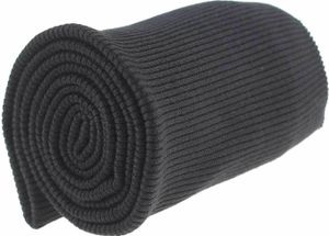 15x80cm Bündchen Strickbündchen Bündchenstoff 6% Elasthan Bündchenstoff gerippt, Farbe:stahlgrau