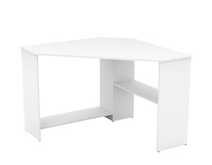 Furniture24 Schreibtisch Rino Eckschreibtisch Arbeitstisch Büro Weiß matt