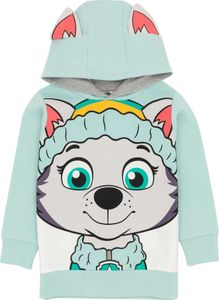 Paw Patrol - Kapuzenpullover 3D-Ohren für Kinder NS7029 (104) (Blau/Grün/Grau)