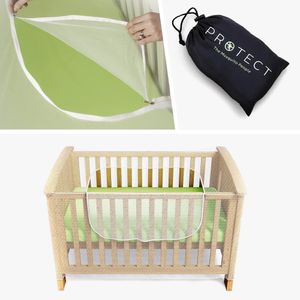 Luigi's Moskitonetz für Kinderbetten - Mückennetz für Babybetten/Gitterbetten. Insektenschutz-Moskitonetz mit Reissverschluss, für schnellen und einfachen Zugang zu Ihrem Baby