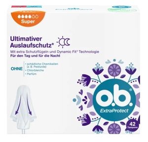 Ob, ExtraProtect Super, Tampony, 42 sztuki (PRODUKT Z NIEMIEC)