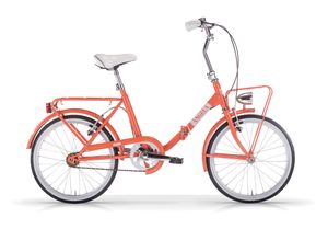 MBM Angela Klapp-Fahrrad Klapp-Rad faltbarer Fahrrad 20 Zoll orange