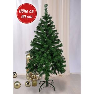 HI Weihnachtsbaum mit Ständer aus Metall Grün 90 cm