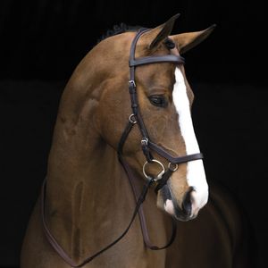 Horseware Rambo Micklem Competition Bridle ohne Zügel - brown, Größe:Kaltblut (XL)