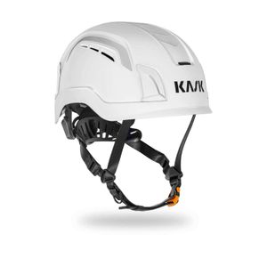 KASK Schutzhelm ZENITH X Air Hi-Viz, belüfteter fluoreszierender Bauhelm, Kletterhelm, Arbeitshelm, Drehrad, EN397, EN50365 Farbe:weiß