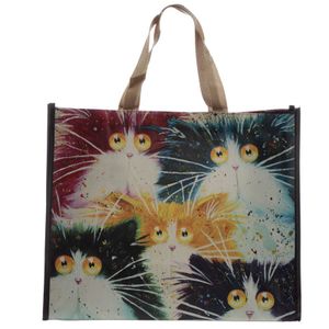 Einkaufstasche viele Katzen, Kim Haskins Katze Einkaufstaschen Geschenkidee Tiere