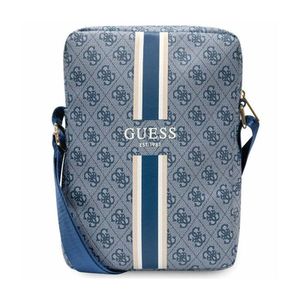 Guess GUTB10P4RPSB Brašna na 10" tablet, modrá, modrá, 4G pruhovaná