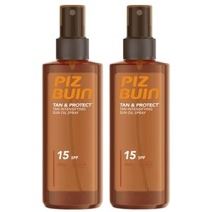 Piz Buin Tan &amp; Protect Sonnenöl-Spray SPF15 x2szt