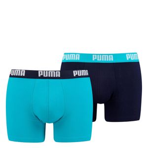PUMA Herren Retropants Basic Boxer 2P 2er Pack - 796 aqua / blue / XL