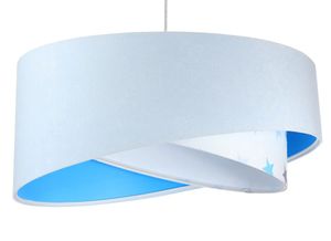 Lampa wisząca DREAMER biała/niebieska