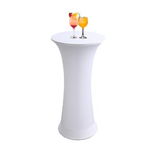 Napínací potah na barový stůl pro stůl Bistro Vhodný pro stoly se zaobleným dnem, praní v pračce na 40 °C, napínací potah na barové stoly a stoly Bistro (bílý, 80x110 cm)