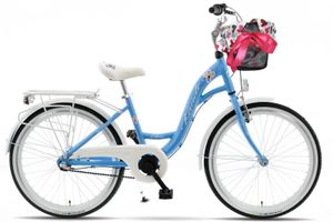 Olivia Alu detsky bicykel, 120-165 cm vysoký, 24", Modrá