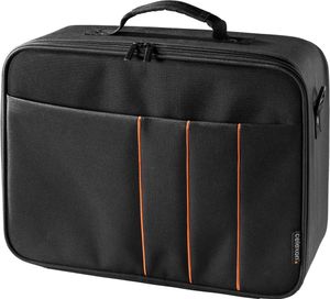 celexon Universale Beamertasche Medium / 32cm x 23cm x 10cm / stabiler Hartschalenrahmen / abwaschbar und wasserabweisend / individuell unterteilbar / extra Rei&szligverschlusstaschen / Trolley Griff Fixierung / Schultergurt im Lieferumfang (1091410)