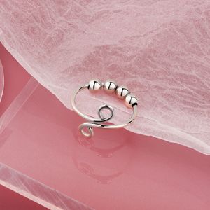 Verstellbare Anti-Stress-Ringe mit drehbaren beweglichen Perlen, 3er-Pack