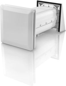 STIEBEL ELTRON Dezentrale Wohnraumlüftung LWE 40 mit Wärmerückgewinnung bis zu 93%, 200 mm, Luftvolumenstrom 70 m³/h, Aluminium Wärmeübertrager,236659