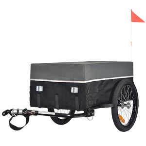 Tiggo skládací nákladní přívěs za kolo přívěs za kolo cca 75 litrů / 2 přepravky na nápoje, 40 kg nakládací hmotnost
