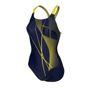 arena Badeanzug Damen Branch Womens Swimmsuit, Farbe:Blau, Größe:46