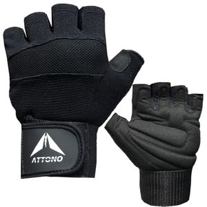 ATTONO Profesionálne fitness rukavice s bandážou POWER Gelové tréningové rukavice