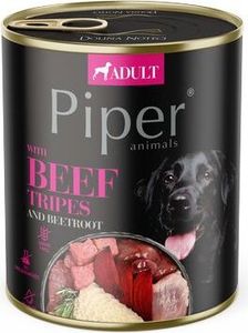 PIPER ADULT 800g konzerva pro dospělé psy s hovězími dršťkami a červenou řepou, 40468