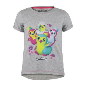 Hatchimals - T-Shirt für Mädchen PG1835 (134) (Grau)