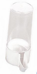 trinkbrunnen 60 ml 4 x 9 cm weiß/transparent