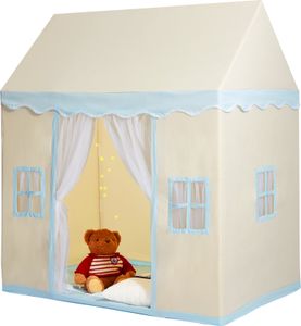 VEVOR Kinderspielzelt, Kinderzelt für Kinder von 1–5 Jahren, Kleinkinderzelt mit Matte und Zeltlampe, Zelt für Kinder mit Fenstern für drinnen und draußen, Spielhaus-Burgzelt