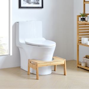 Toilettenhocker Kalajoki Toilettenhilfe Klohocker WC-Tritthocker WC Hocker für Erwachsene Bambus