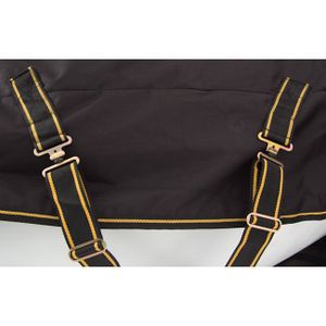 Bucas Irish Turnout Light 50g High Neck 1200D - black/gold, Größe:145