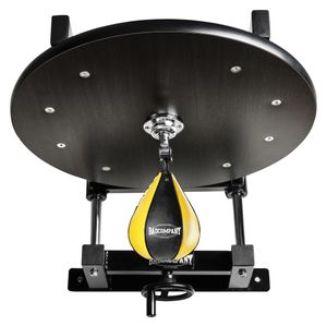 Speedball Plattform mit PolyurethanBoxbirne schwarz/gelb medium I höhenverstellbar I BCA-38