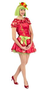 Süße Erdbeere Kostüm für Damen Größe: 34