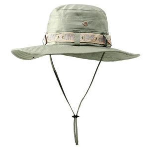 Sonnenhut für Männer/Frauen, UPF 50+, wasserdichter Fischerhut, UV-Schutz, Boonie-Hut für, Hellgrün Hellgrün